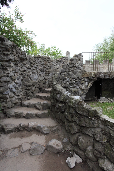 IMG_2625.JPG - au dessus des porc epics , un observatoire de l'ile des Makis catta