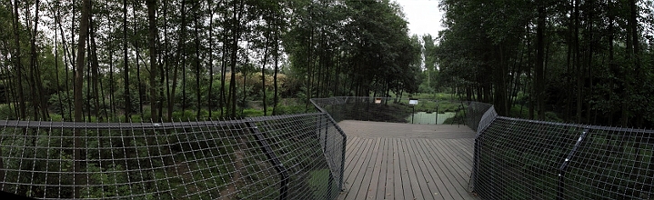 enclosoursetloups.jpg - Panoramique de l'enclos des ours